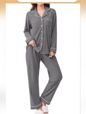 Soft Gray Pajama Set